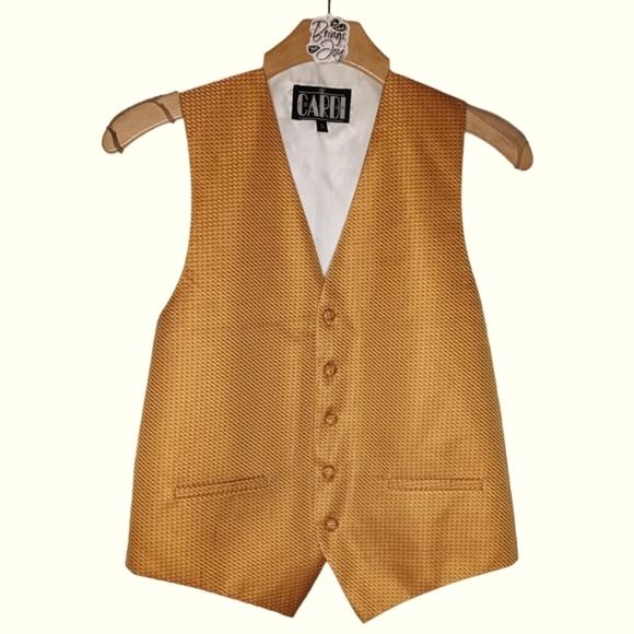 CARDI Collection formal wear gold vest - Picture 7 of 7